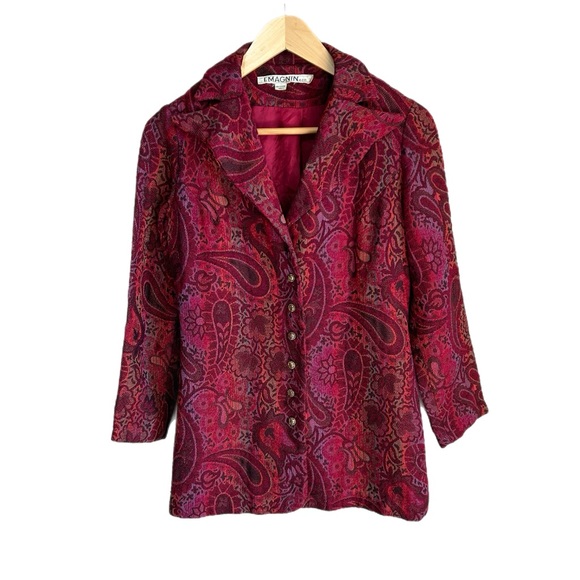 SALE PRICE Vintage I.magnin Paisley Blazer - Picture 7 of 7